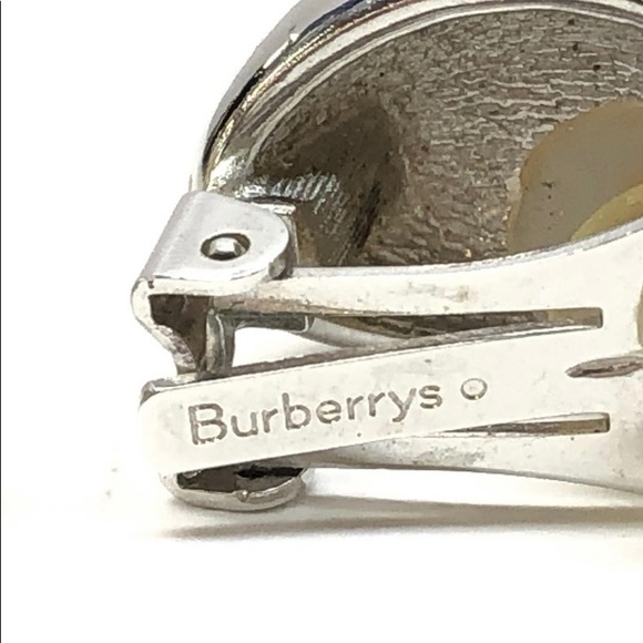 Burberrys Vintage Clip-On Gold and Silver Tone Earrings. My! - Picture 3 of 5
